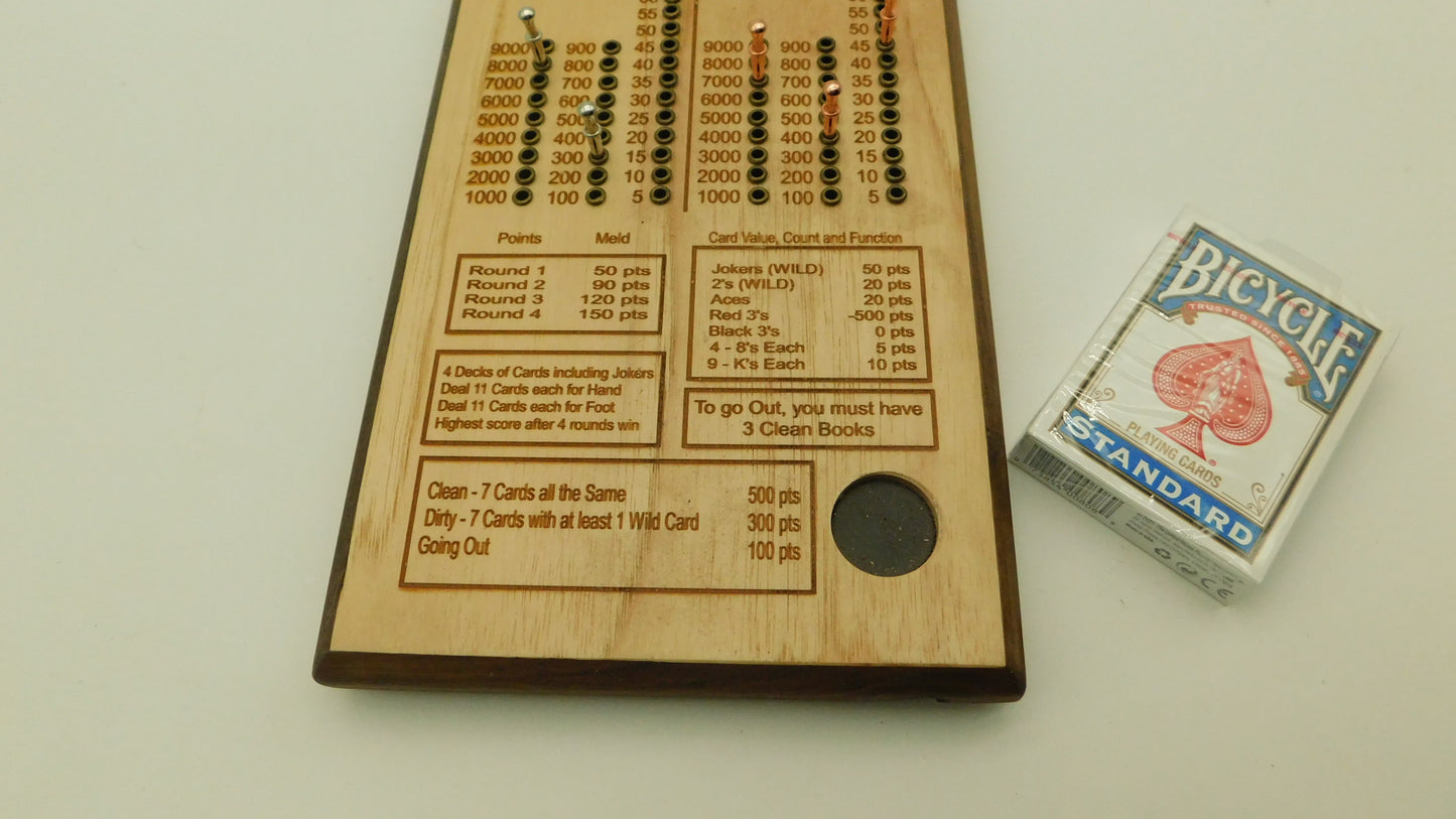 Hand and Foot Game Board / Maple