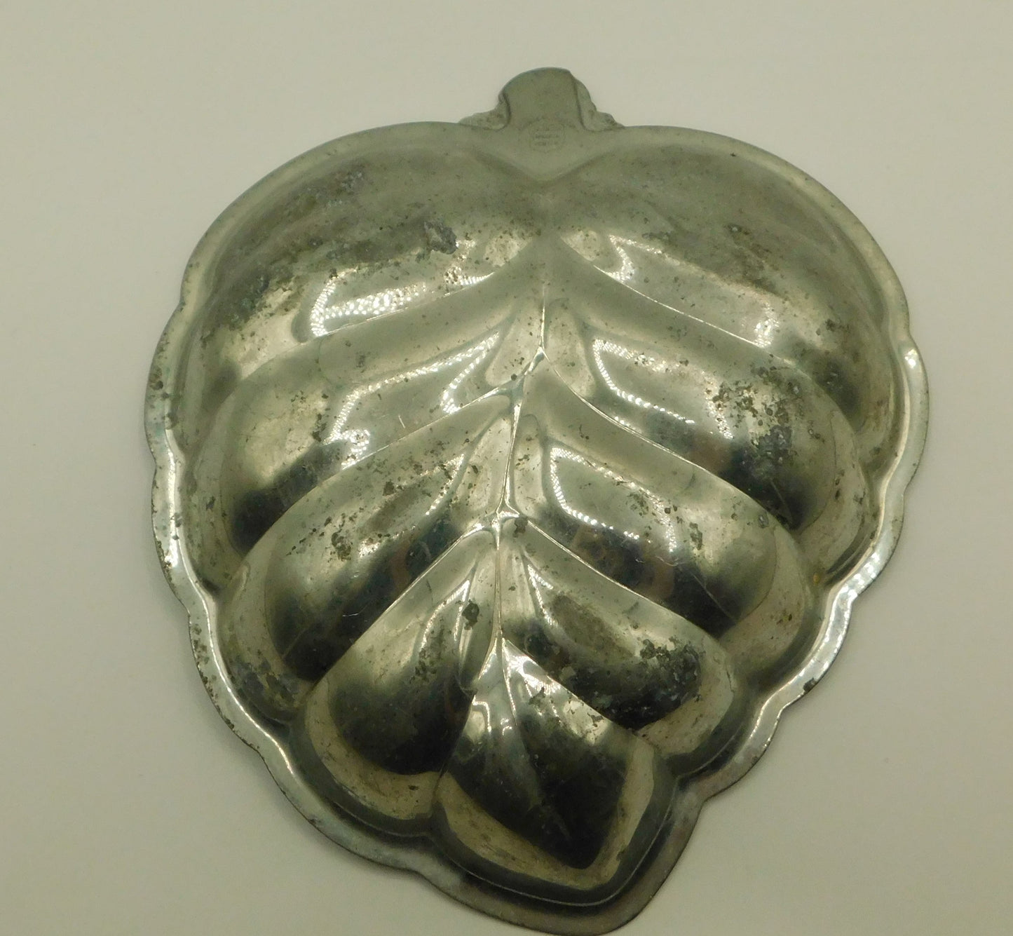 Pewter Grape Leaf Dish