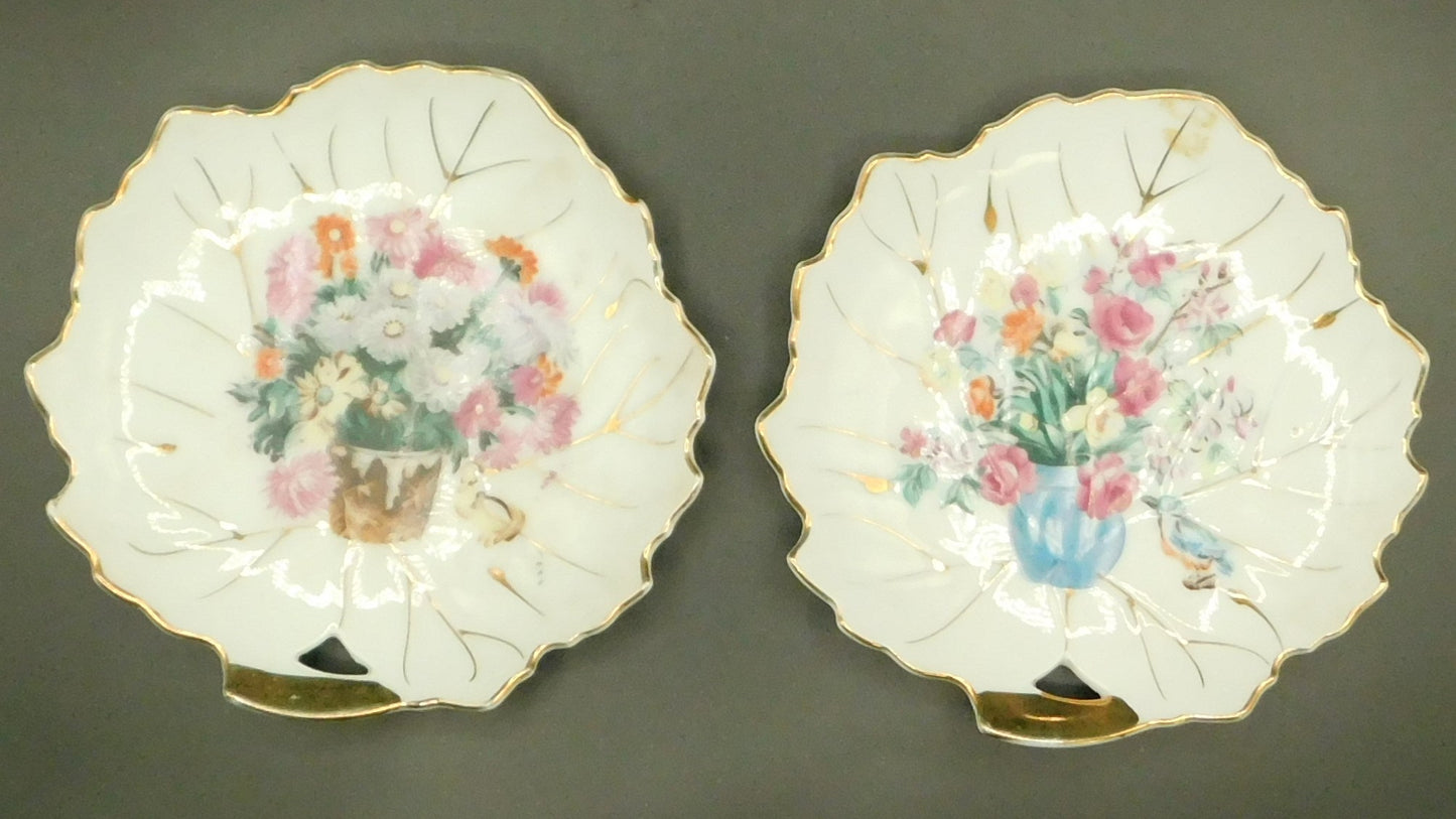 Vintage Japanese Floral Plates