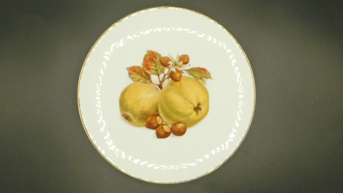 Vintage German Apple and Acorn Plate